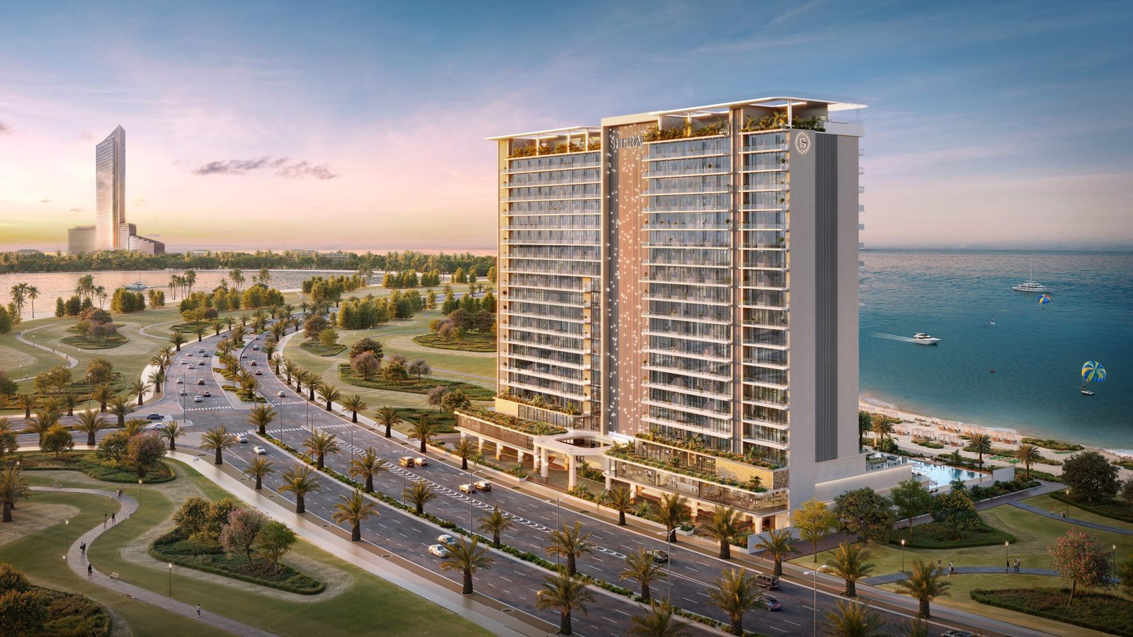Sheraton Residences Ras Al Khaimah luxury beachfront tower at Al Marjan Island
